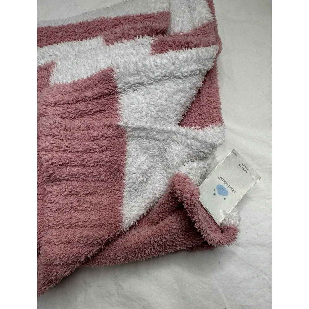 Cloud Island Pink Stripes Baby Blanket Soft‎ Chenille Target